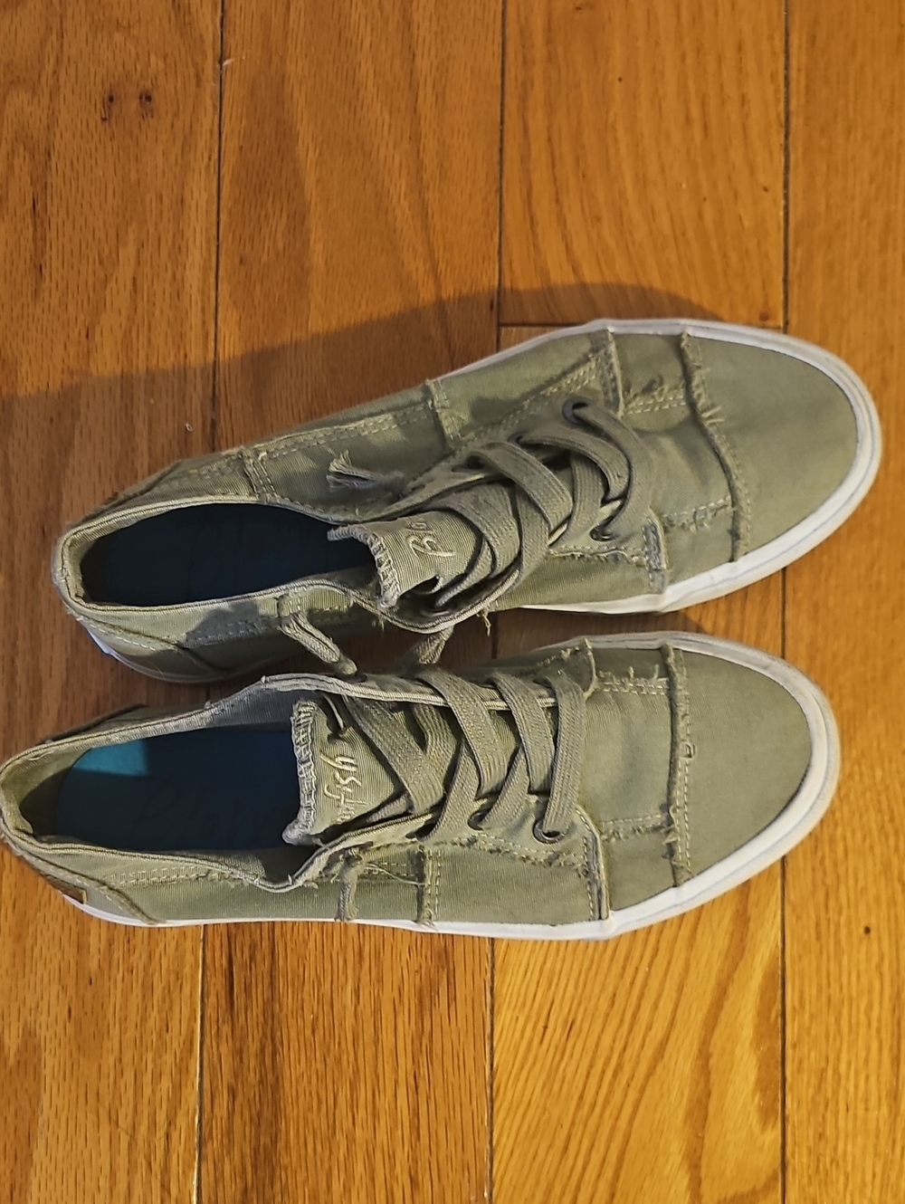 Blowfish Olive Green Women's Slip-On Sneakers